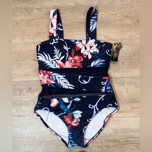 NWT Carmen Marc Valvo One-Piece Swimsuit Size 10